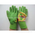 Green Latex Kids Garden Glove Safety Gloves (DCL524)